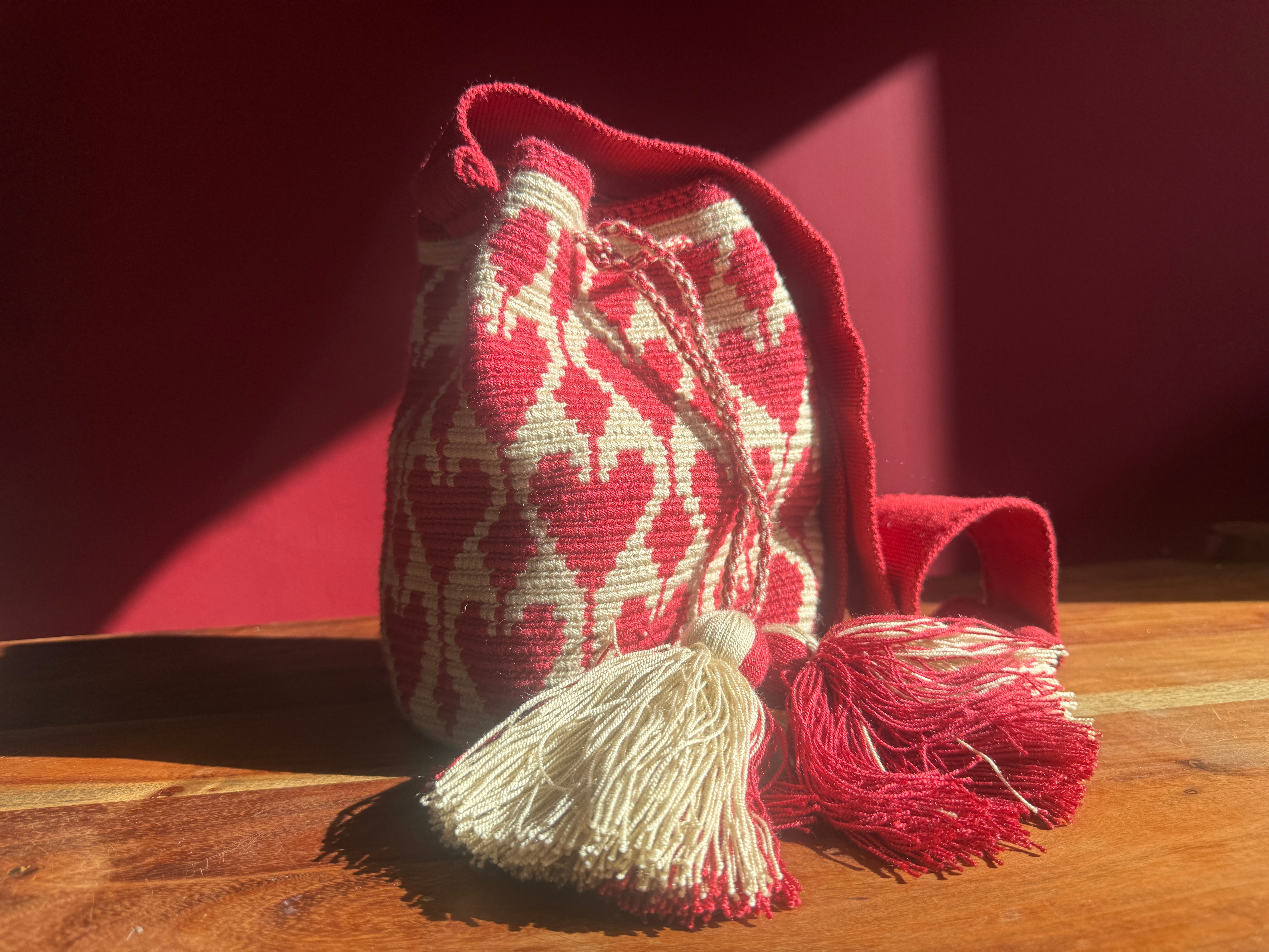 Corazón — coral heart pattern