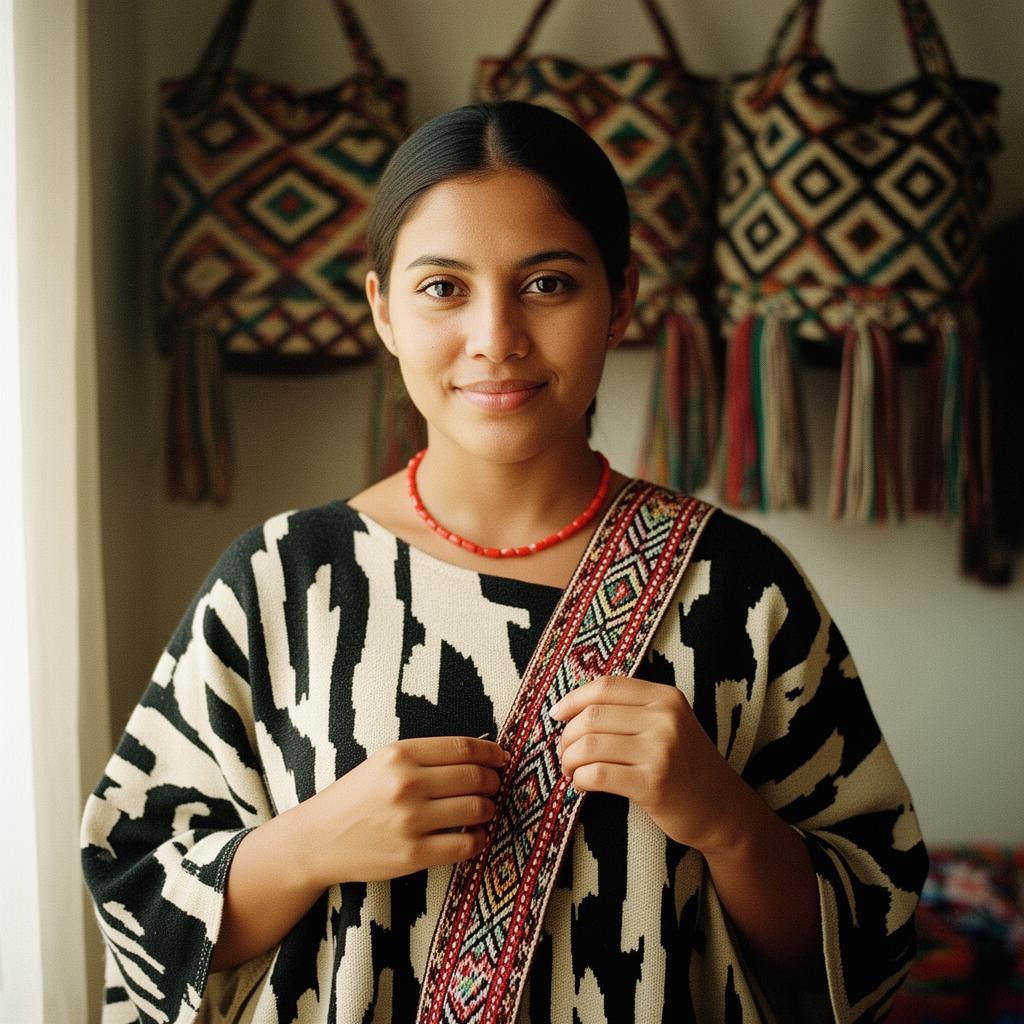 Maira, Wayuu weaver from Sierra Nevada